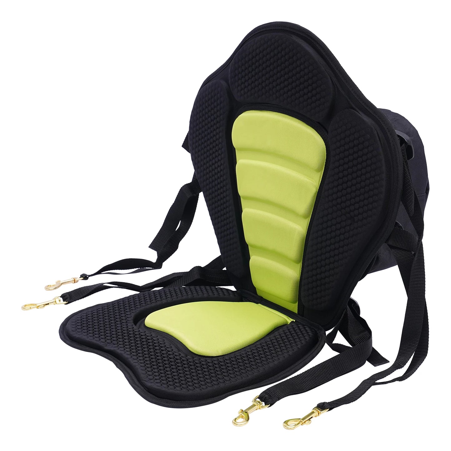 Deluxe Upholstered Kayak Seat with Storage Pocket, Fishing Boat Seat, Quick and Easy Assembly
