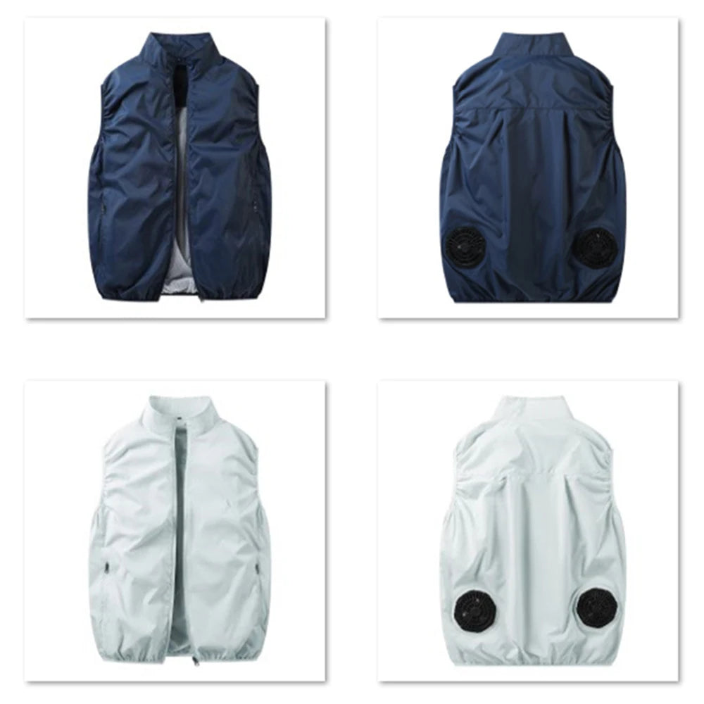 Cool Vest Wearable Cooling Fan Vest. Cooling 13 Hours for High Temperature Work, Fishing, Hiking