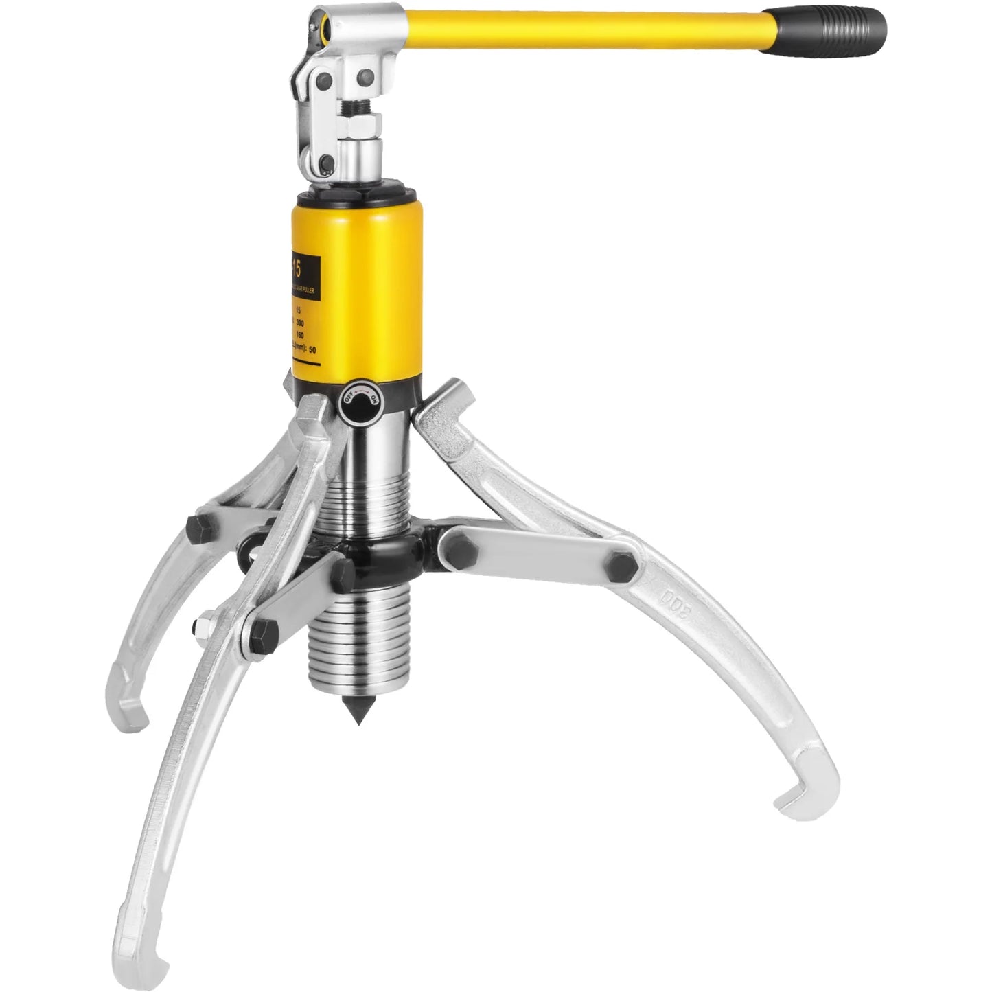 15 Ton Hydraulic Gear Wheel Bearing Puller, Separator Tool. Two & Three Adjustable Jaws With Portable Box for Repair Shop