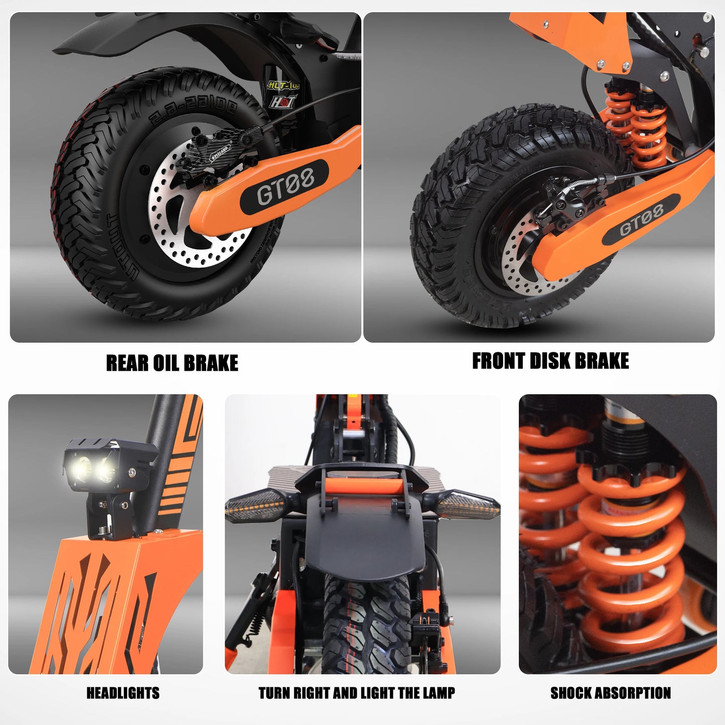 5600W ADULT Electric Scooter Dual Motor Top Speed 46MPH,60V27AH, 11-inch Off-Road Tires Sport Folding Scooter