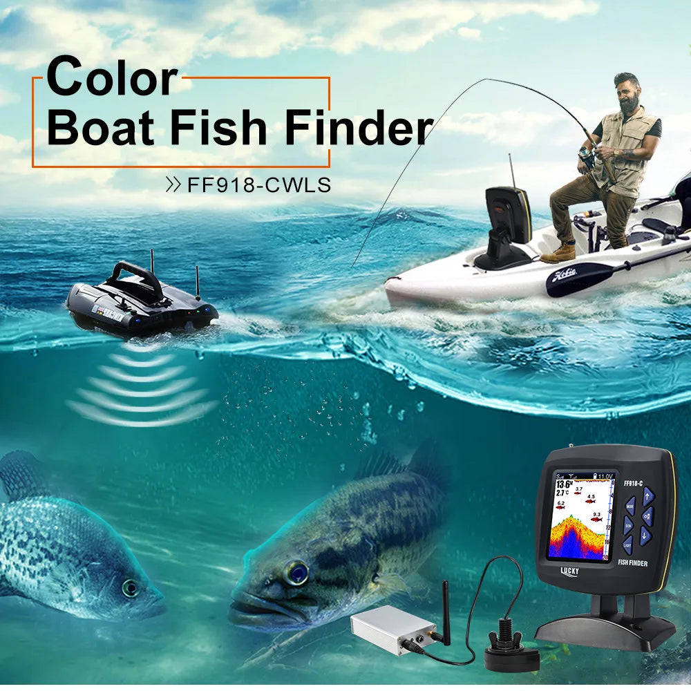 Fish Finder Camera for Fishing, Wireless Operating Range, Echo Sounder, Depth Sounder