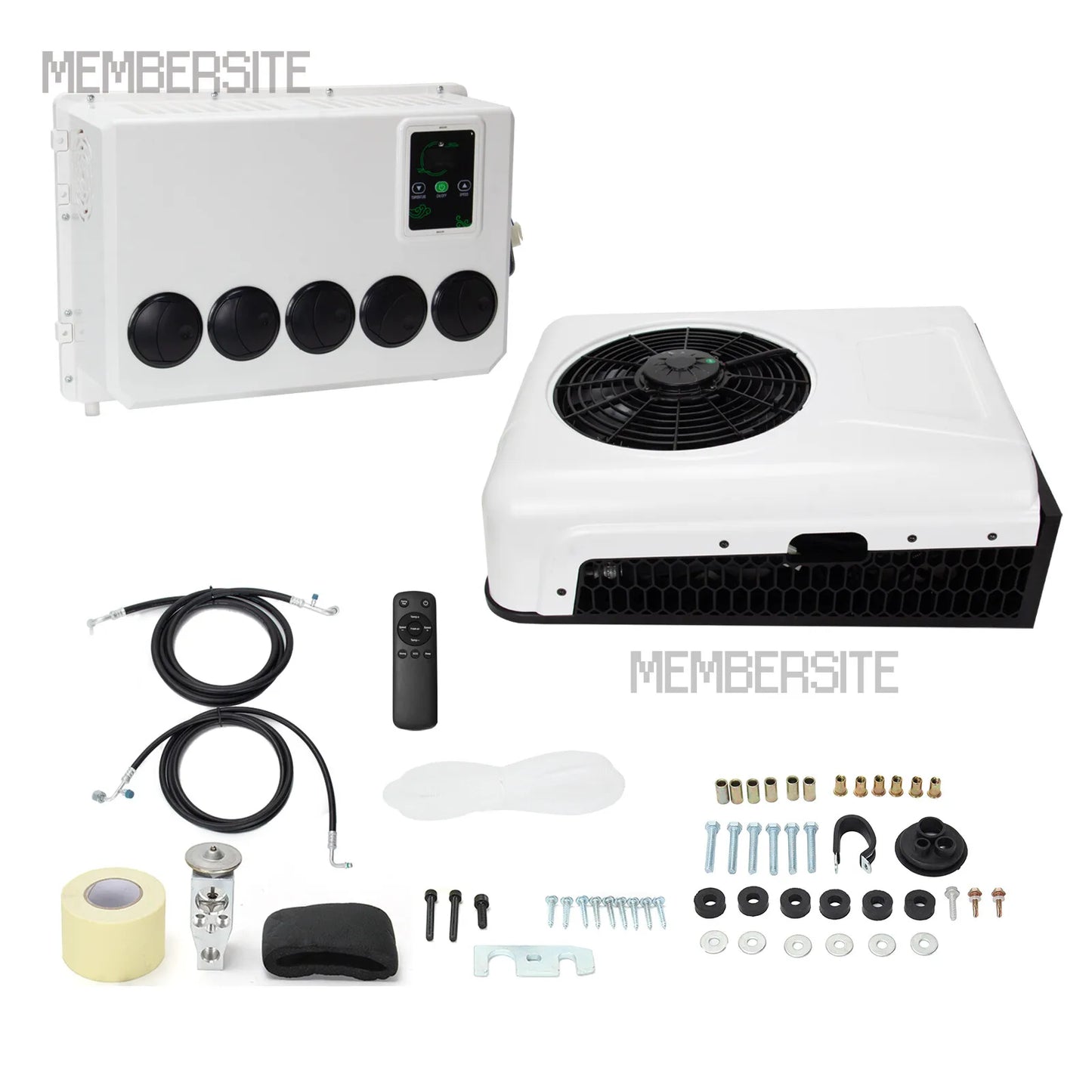 12000 BTU 12V Split AC Truck Cab Air Conditioner For Semi Trucks, Bus RV, Caravan