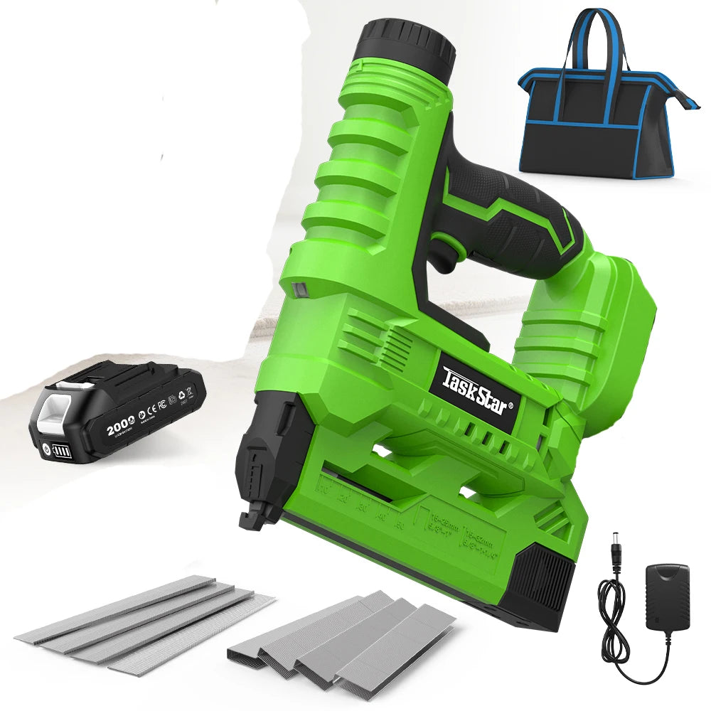 18 Gauge 2 in 1 Electric Nail Gun Cordless Stapler Framing Nailer Tacker Furniture Tool For Makita 18V Battery