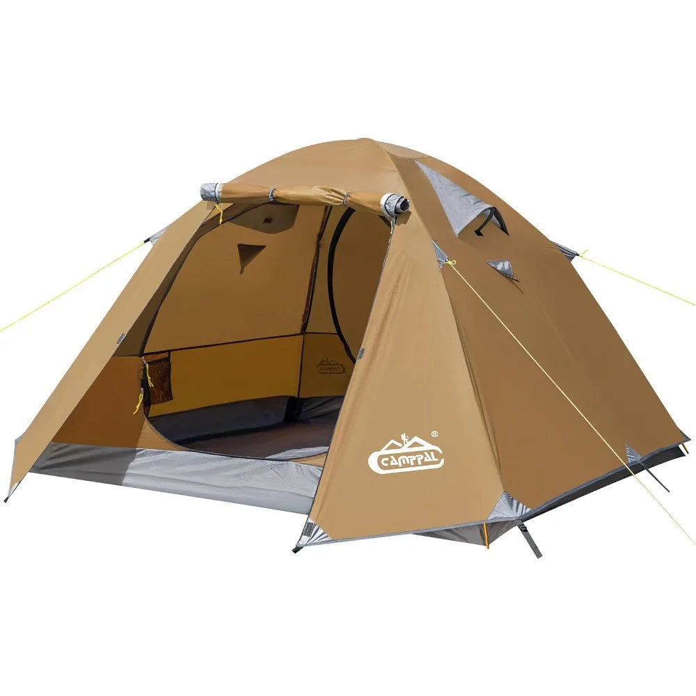 2-3 Person Tent - Waterproof Windproof 4 Season Tent for Backpacking, Hiking, Hunting, Motorcycling & Biking