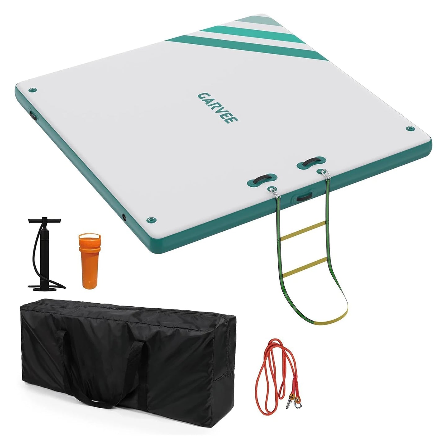 Inflatable Floating Dock, Swim Platform Floating Dock for Lake, Beach, Pond
