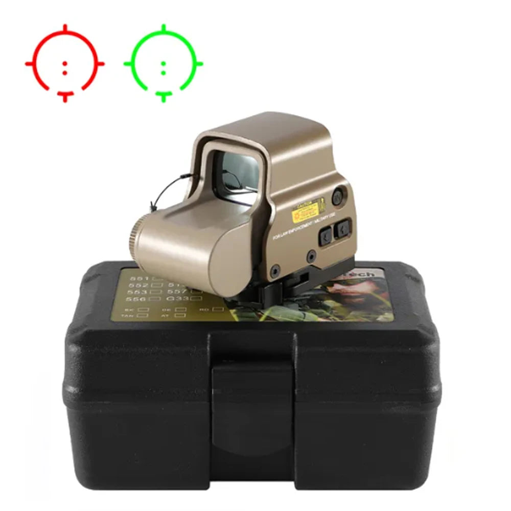 Holographic Red Green Dot Reflex Sight with Picatinny 20mm Quick Release Mount