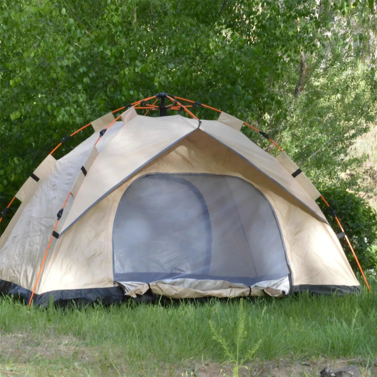Outdoor Automatic Quick-opening Tent, Rainproof Sun Shade Tent, Two windowless doors