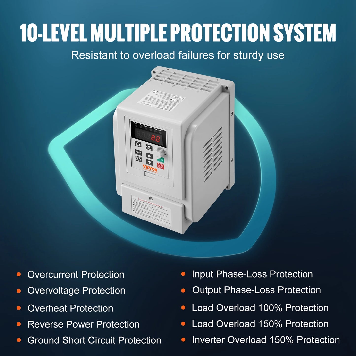 5HP4KW Single Phase 220V-240V Input to 3 Phase 220V-240V Output Variable Frequency Drive for AC Motor Speed Control