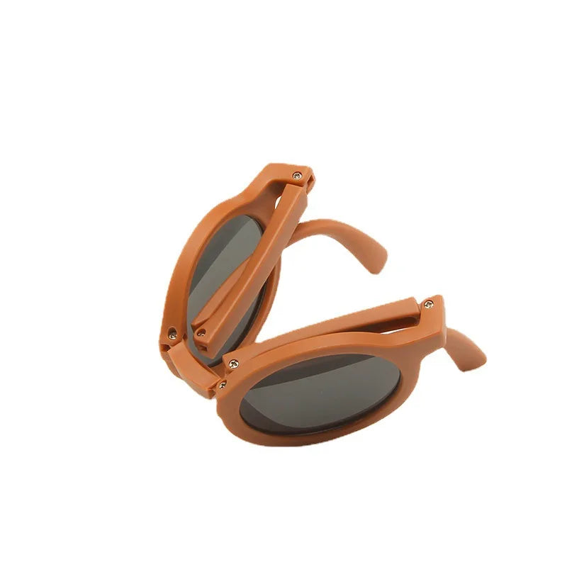 Foldable Kids Sunglasses, Round Shades