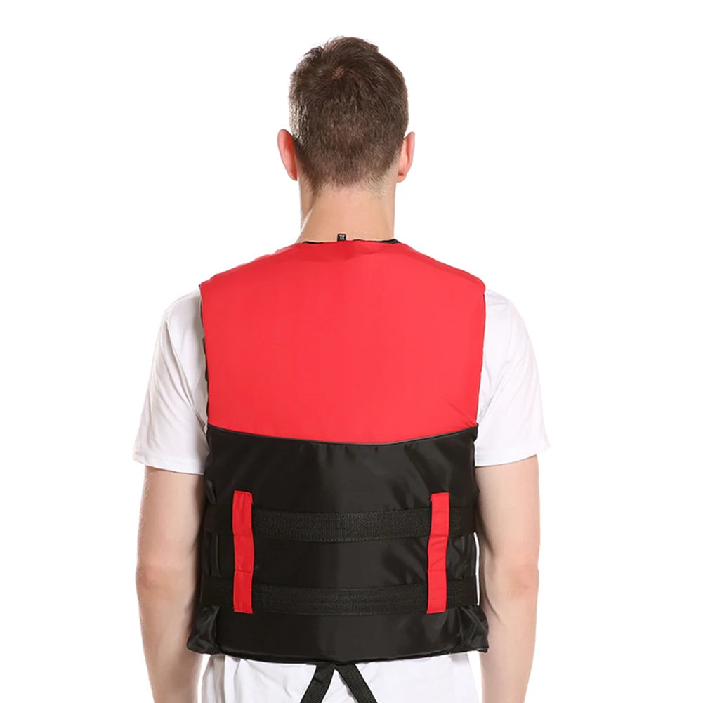 Life Jacket Water Sports  Buoyancy Life Vest for Kids Adults Red