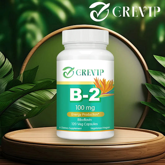 Vitamin B-2 - Helps with Healthy Energy Metabolism, Boosts Immunity, and Supports A Healthy Nervous System - 120 Capsules