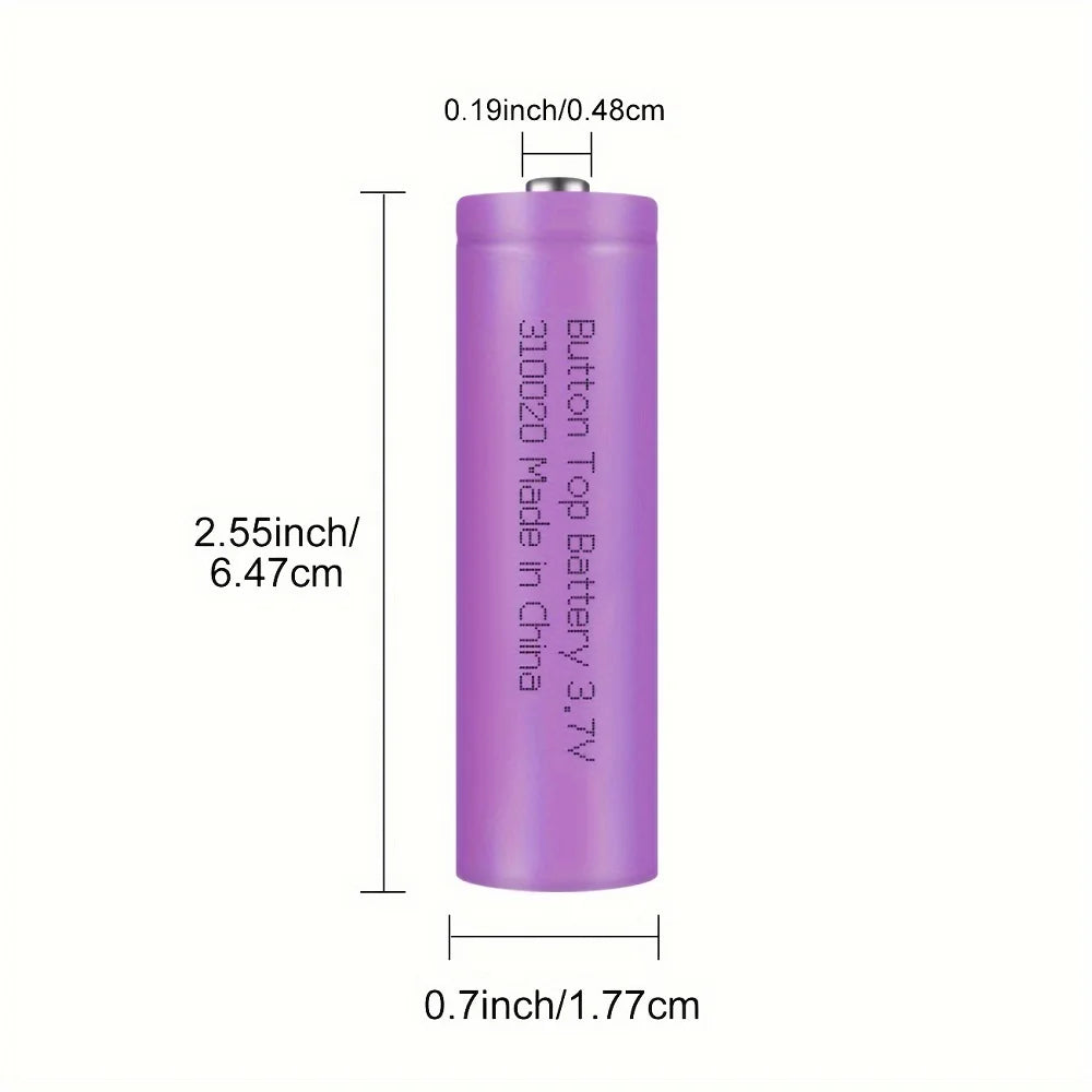 Skywolfeye 8 Pack 3.7V 2000mAh Rechargeable Battery Long Lasting Lithium Li-ion Batteries for Camera Flashlight Torch Headlamp
