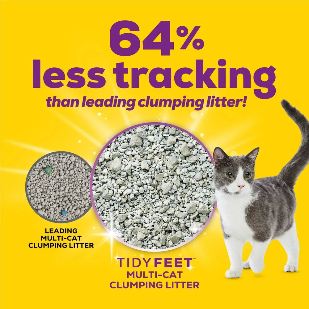 Clumping Cat Litter Low Dust 14 Day Odor Control Easy Scoop 20 lb Jug Ideal Multiple Cats