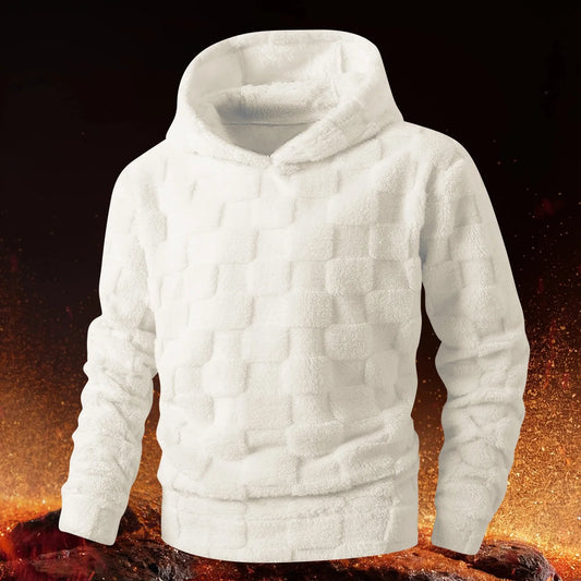 Men's, Women's autumn and winter thickened hooded sweatshirt, fashionable cut, suitable for daily outings