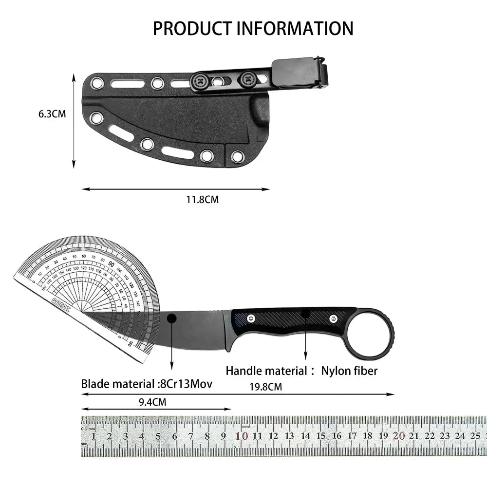 Straight Knife Nylon Fiberglass Handle