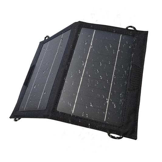 10W Portable Solar Charger ,Waterproof Foldable Solar Panel with USB Output for Hiking Camping Backpacking Phone iPad