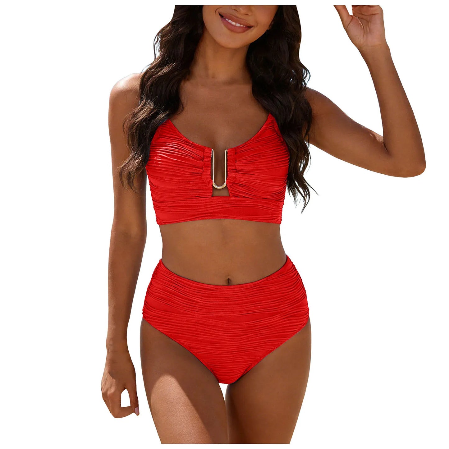 Women High Waisted Two Piece Swimsuits