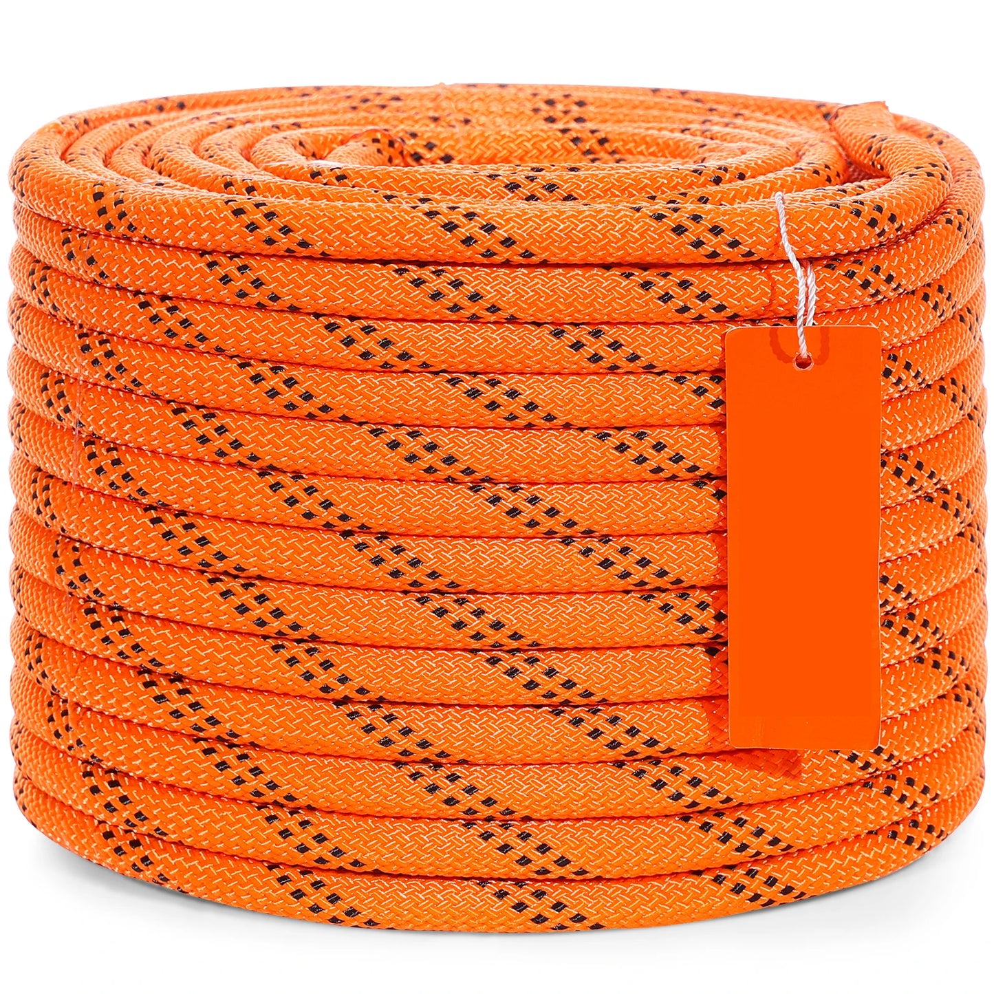 120ft Dual-Weave Polyester Cord 3/8, 1/2in, 48-Strand Multi-Use Rope for Arborist Activities Outdoor Adventures Versatile
