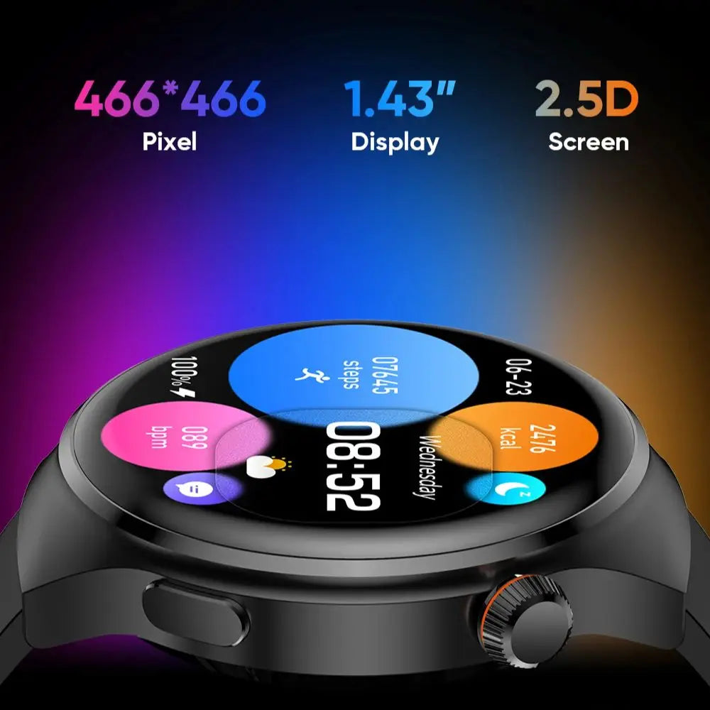 Android Smart Watch Men's Pro 466 * 466 HD screen Bluetooth call IP68 Waterproof Sports Heart rate Smart Watch