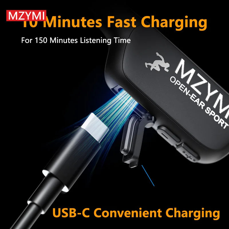 Neckband Bluetooth 5.4 Headphones, A28 TWS Wireless Earphones, Bone Conduction Sports Waterproof Headset, ENC Noise Reduction