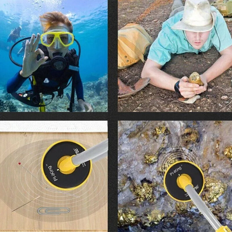 100 Feet Fully Waterproof Metal Detector for Adults, Lightweight Small Metal Detector