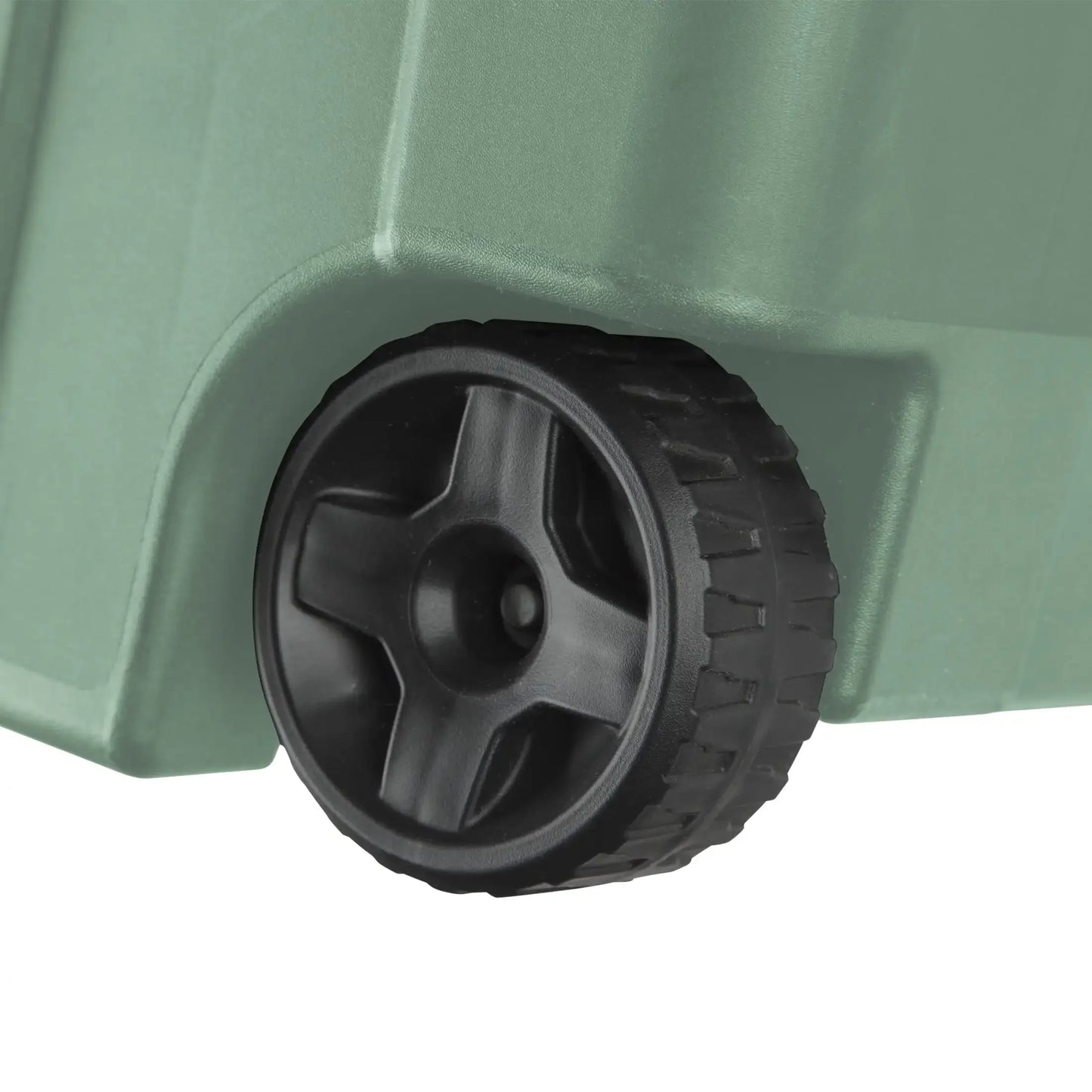 40 Gallon Wheeled Industrial Tote, Plastic Green Sage, Set of 2