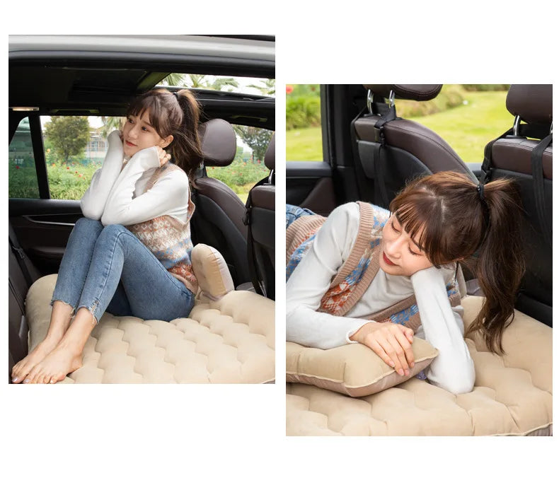 Back Seat Car Seat Cover, Camping Air Mattress,  Travel Bed, Inflatable Extra Long Mattress For SUV