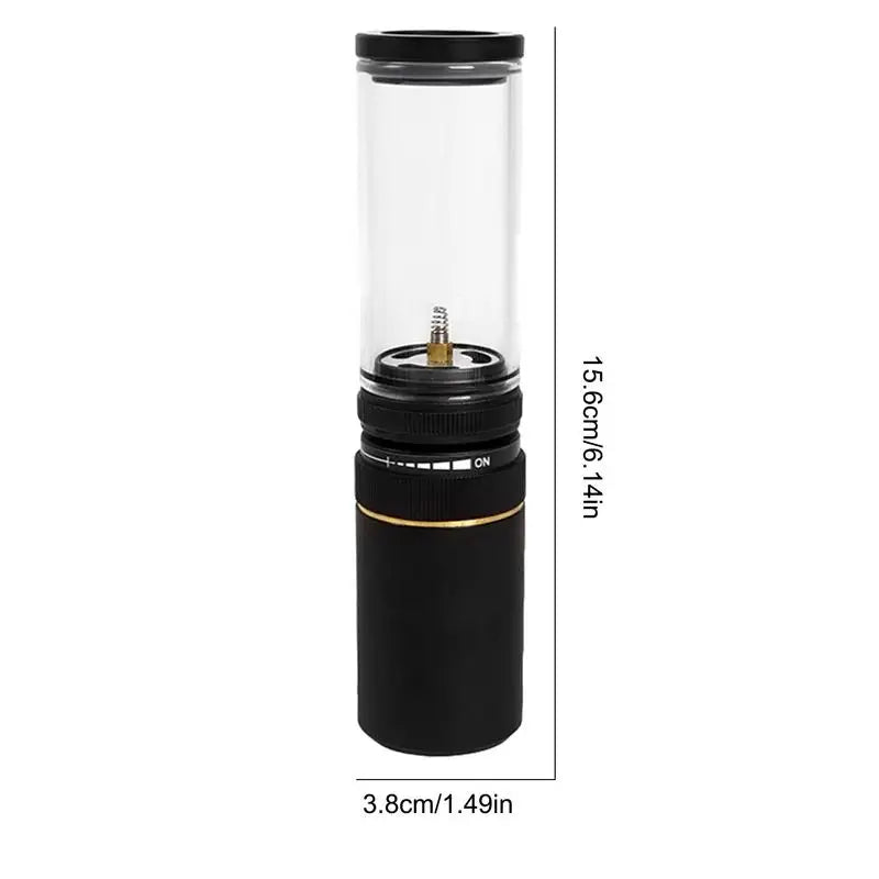 Portable Outdoor Gas Candlelight Camping Tent Gas Lamp Windproof Adjustable Gas Candlelight Lantern For Camping Accessories