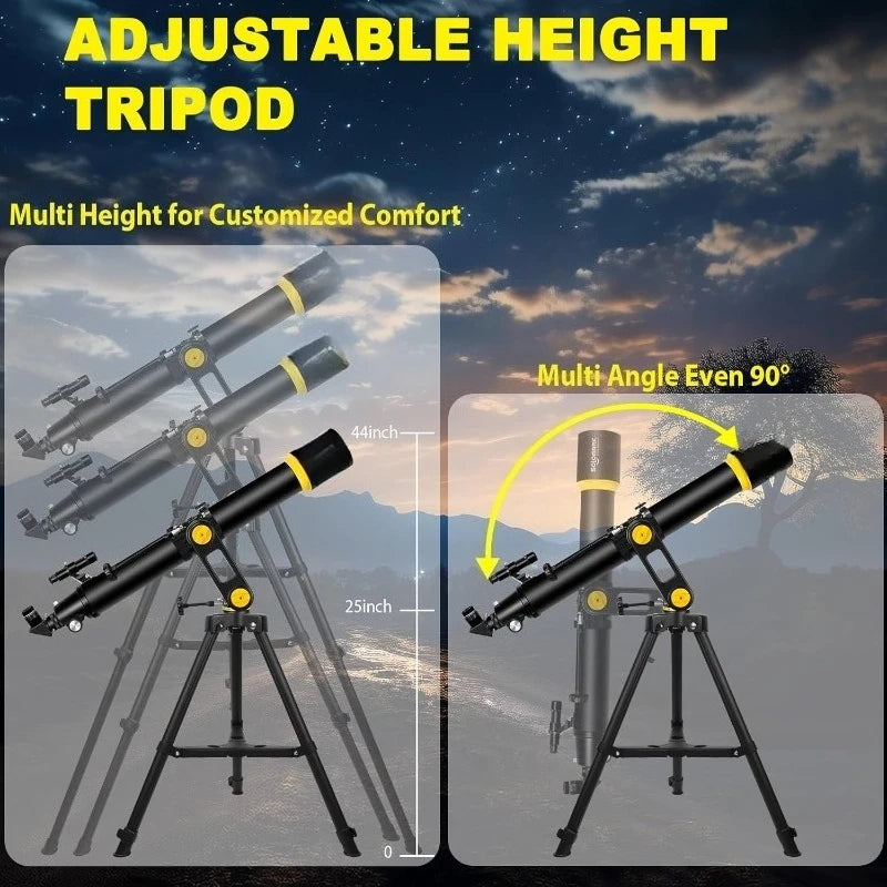90mm Aperture 1000mm High Powered Telescope for Beginners