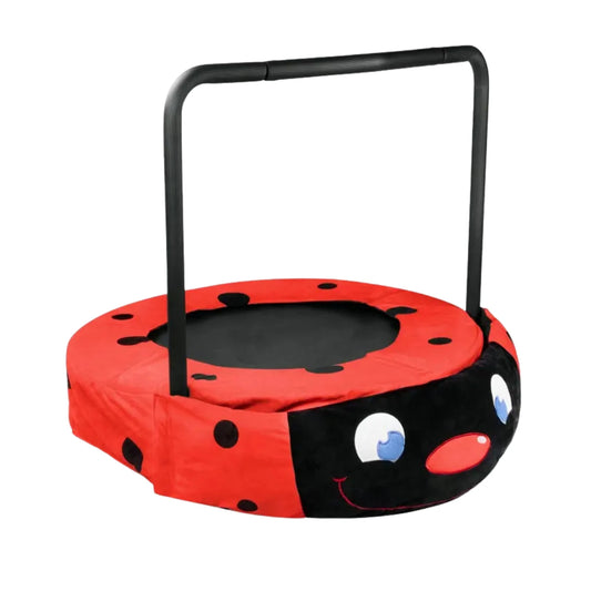 36 Inch Trampoline With Foam-Padded Handlebar Foldable Indoor Outdoor Kids Trampoline