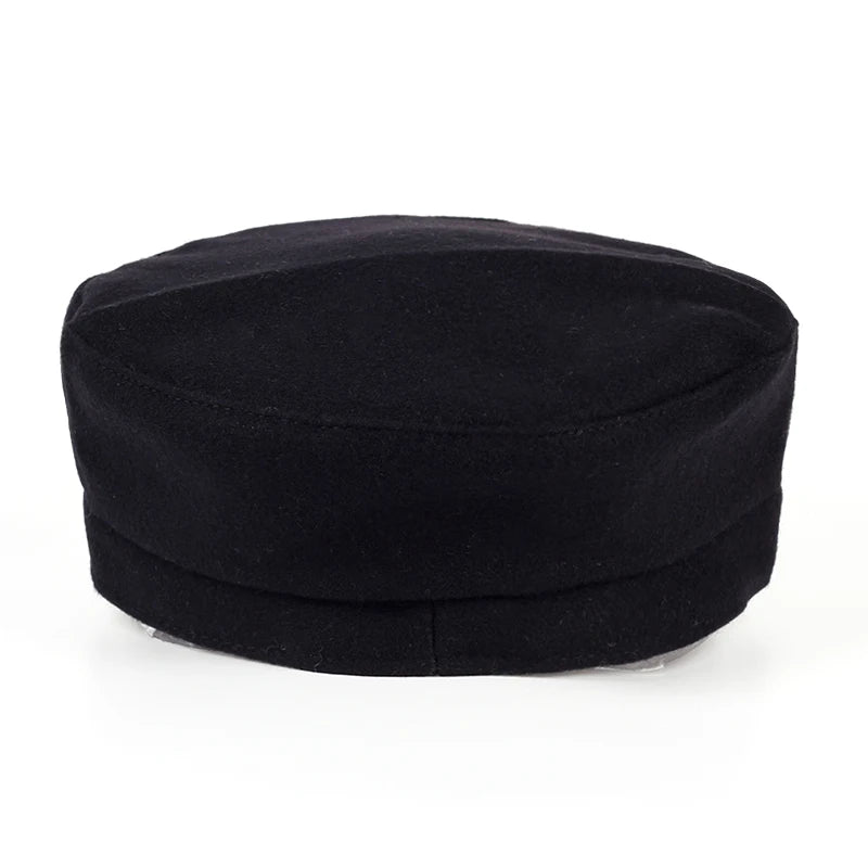 1piece Unisex Rivet Chains Navy Cap