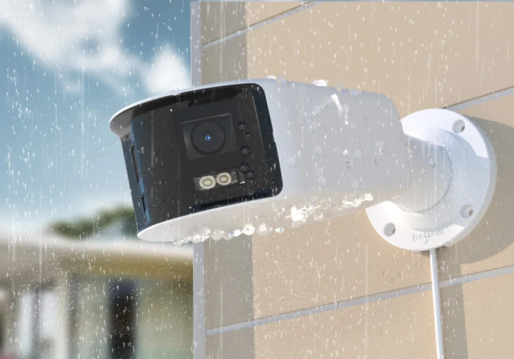 8MP Dual Lens POE Camera Outdoor Security 180° View Angel Real Time 2-Way Audio AI Human Vehicle Detection Metal Case