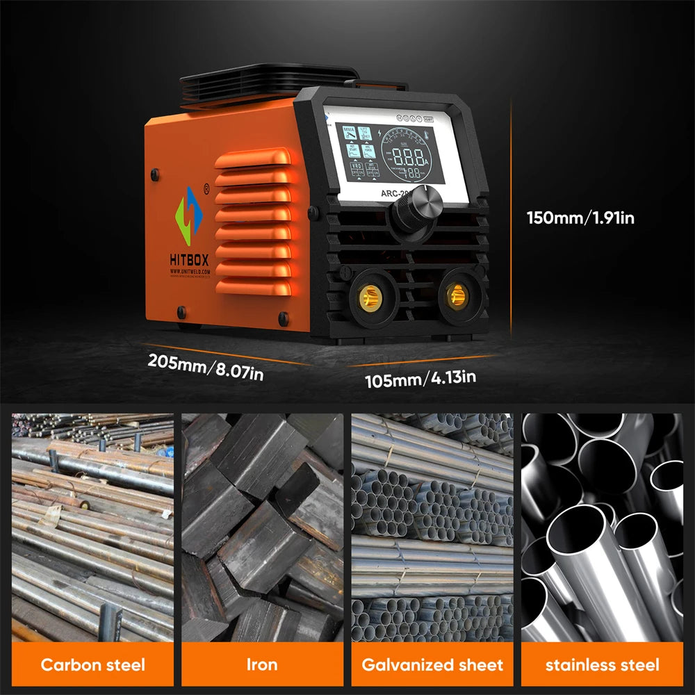 Welding Machine 2 in 1 ARC MMA LIFT TIG MINI IGBT Inverter, LED Digital Display. Portable Home Welder 220V 10-200A