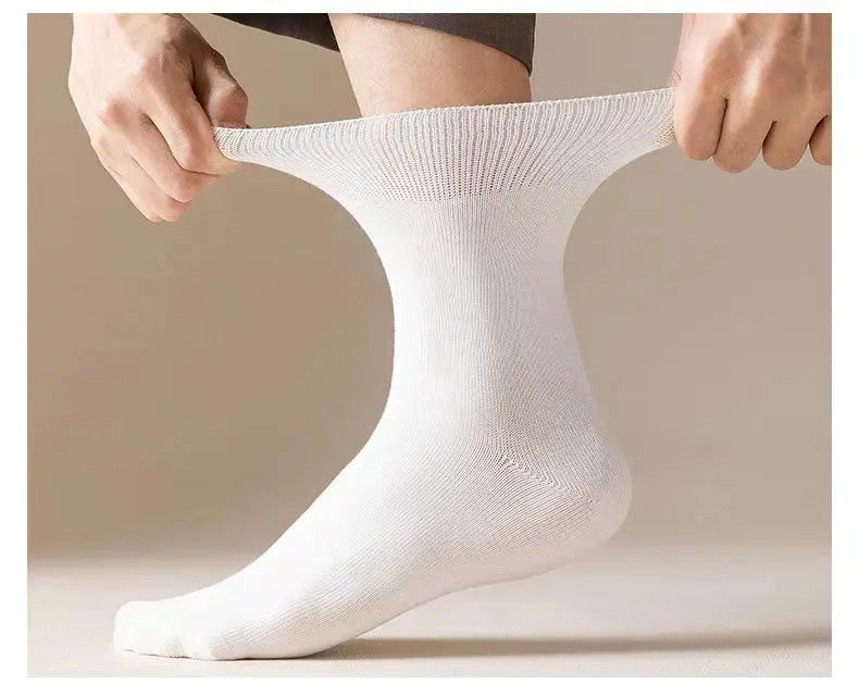 5Pairs Loose Mouth Socks, Diabetic to Aid Varicose Veins. Cotton Comfortable, extra wide for fat ankles