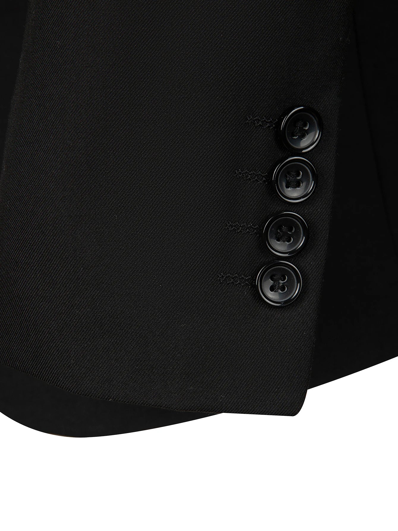 2Pieces Mens Suits Slim Fit  Blazer&Pants Two Buttons Solid Black XS-XXXL