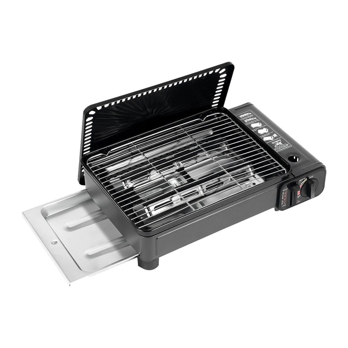 Portable Camping Grill Gas Stove Butane Gas For Camping, Traveling, Backyard