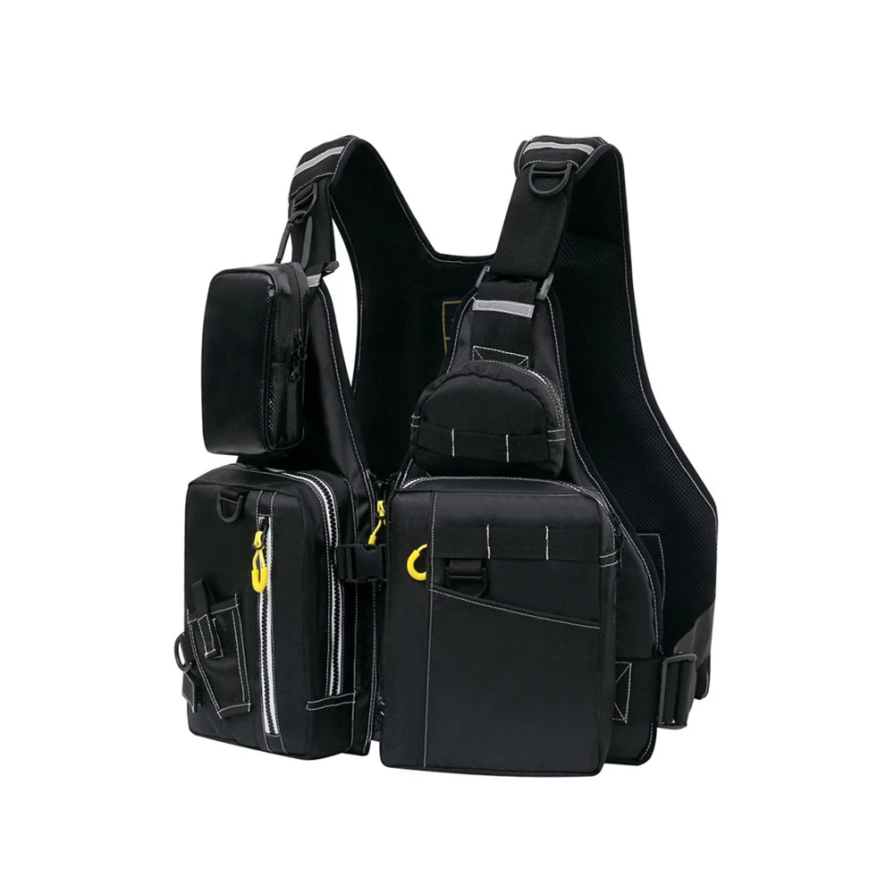 Multi-Functional Life Jacket Vest For Outdoor Fishing, A Must-Have For Safety, Multiple Pockets For Storage Buoyant Material