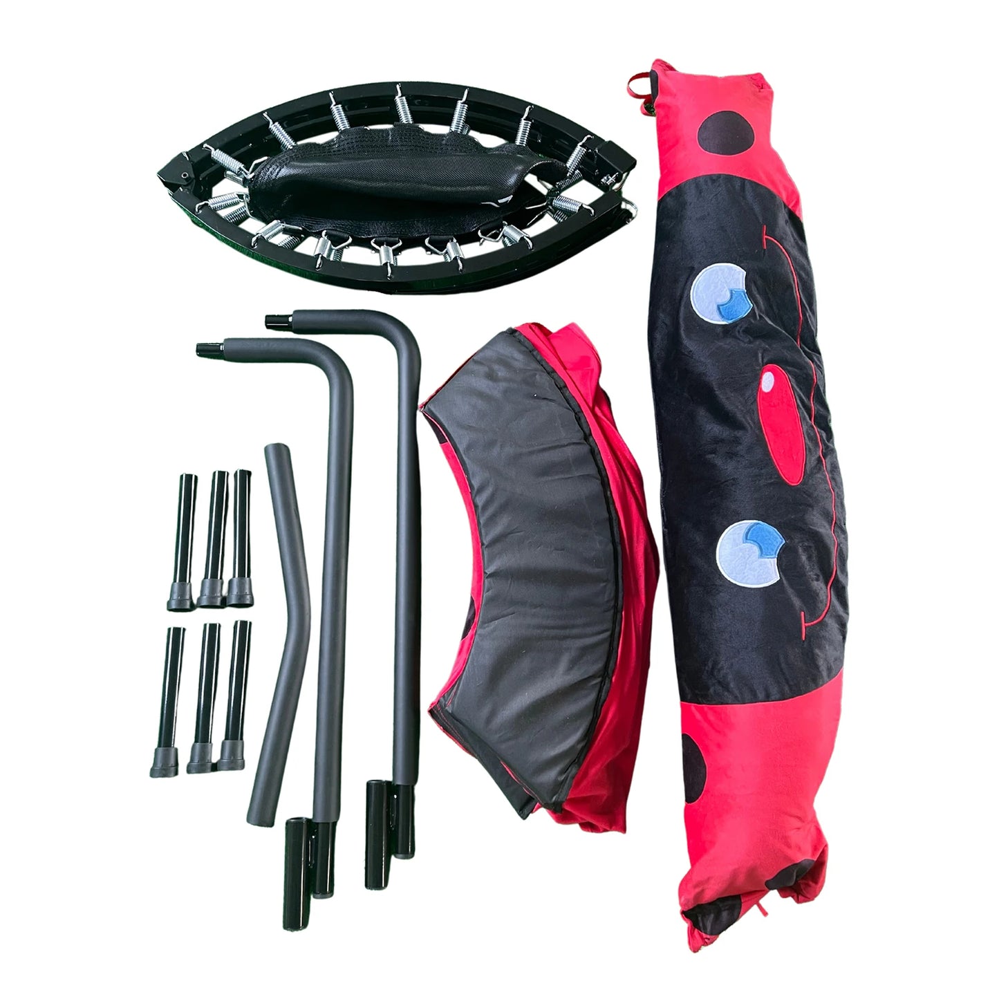 36 Inch Trampoline With Foam-Padded Handlebar Foldable Indoor Outdoor Kids Trampoline