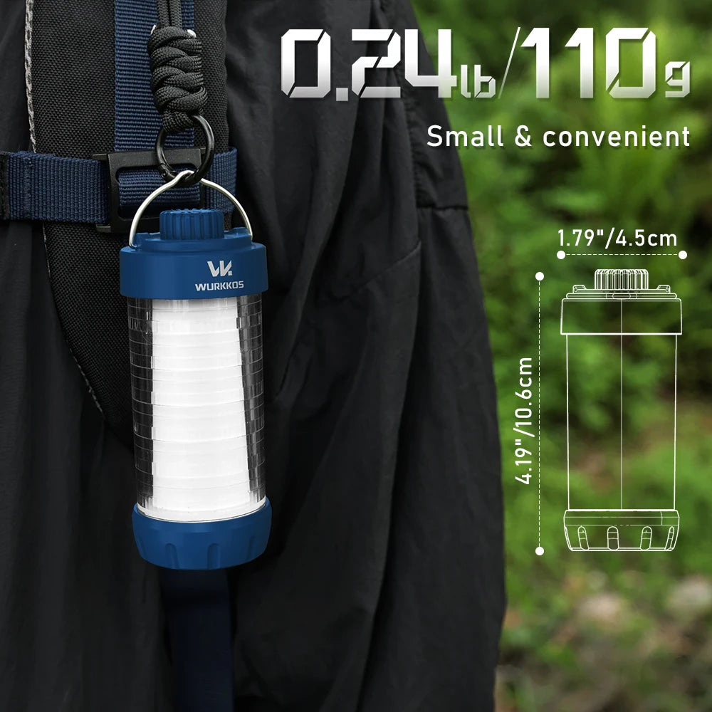Camping Light, 550 Lumens, Rechargeable LED Flashlight Mini Magnetic Light