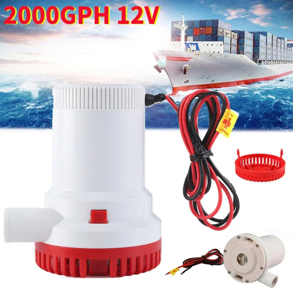 2000GPH  Bilge Pump, 12V Submersible  Pump