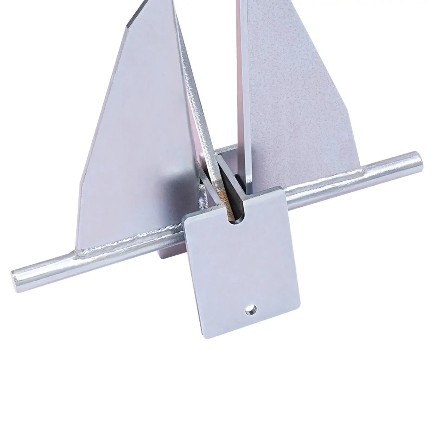 13LB Boat Anchor Kit – 6.6ft Galvanized Steel Chain & 98ft Rope, Durable Marine Anchor