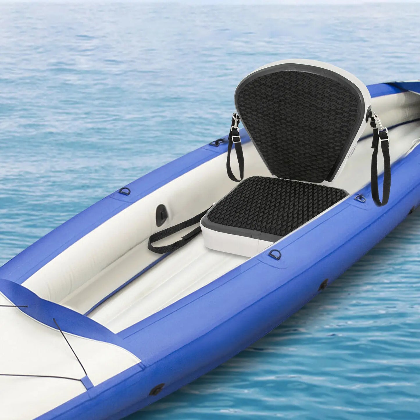 EVA Padded Kayak Seat, Thickened Cushion for Kayak Comfort, Black Seat Pad (New)