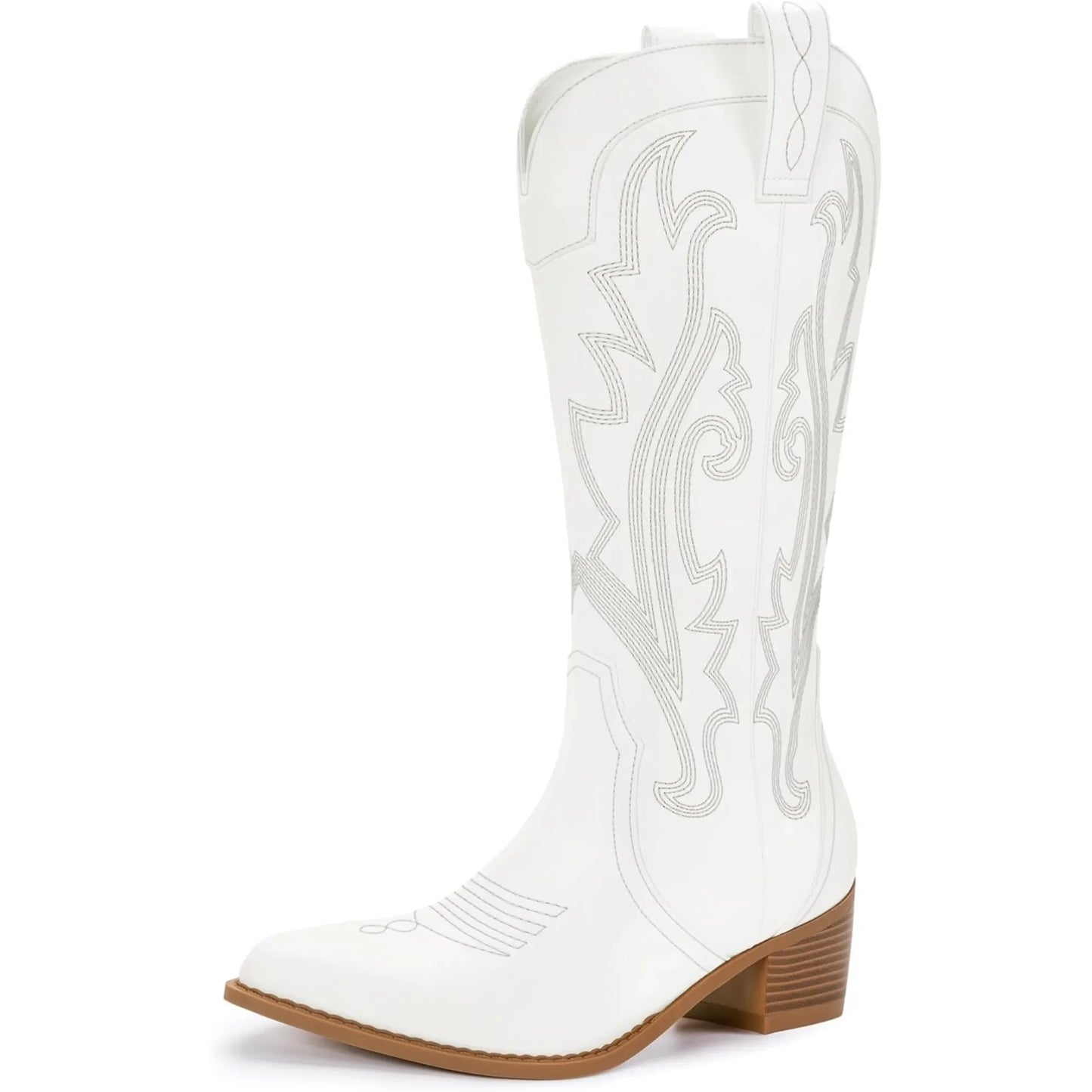 Women's Western Cowgirl Boots Fashion Embroidered Pointed Toe