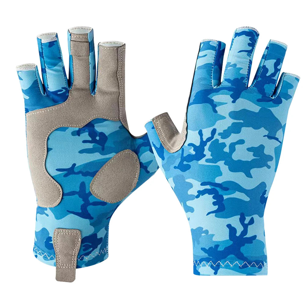 Half Finger Workout Gloves Anti-sting Fingerless Fishing Gloves Wear-resistant Anti-cutting Non-slip