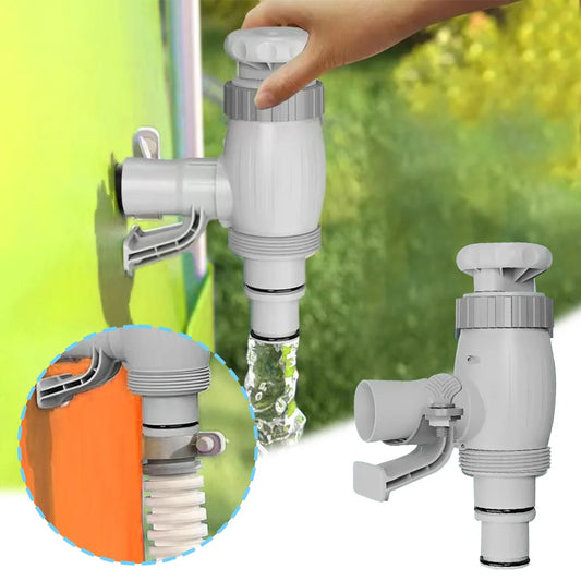 Plunger Valve with On-Off Valve Plunger Valve Plus Above Ground Swimming Pool Hose Adapter