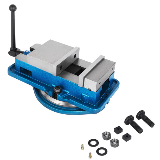 3 Inch / 5 Inch Jaw Width Heavy Duty Vise, Bench Clamp Vise High Precision, 360 Degree Swiveling Base